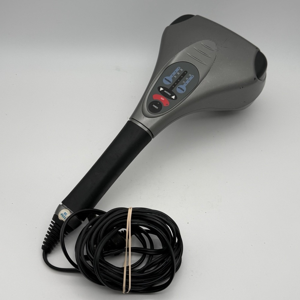 HoMedics PA-200H Programmable Percussion Massager with Heat Dual Head Gray
